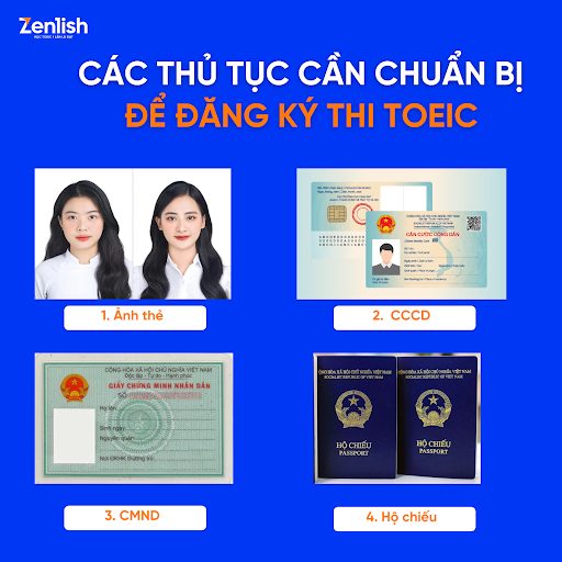 Các thủ tục cần chuẩn bị để đăng ký thi TOEIC
