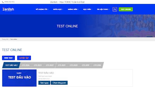 TOEIC test online free