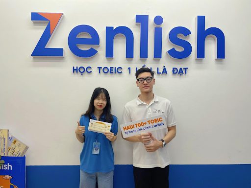 Minh Sơn check-in tại Zenlish sau khi có chứng chỉ