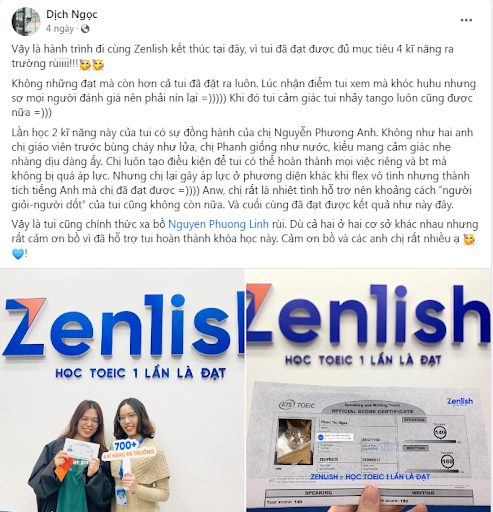 Feedback từ học viên Zenlish