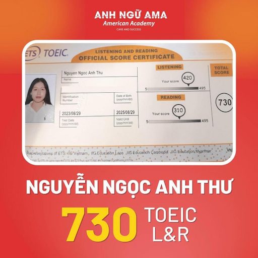 Chứng chỉ học viên tại AMA 