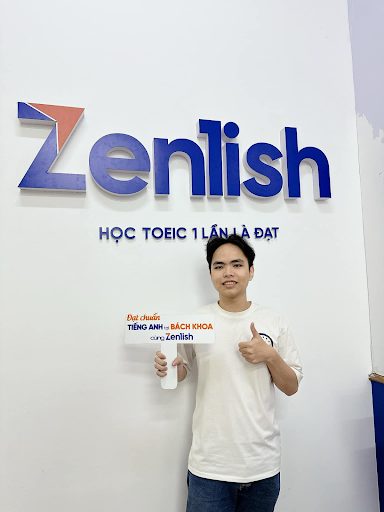 Hình ảnh của Trường khi đăng ký học tại Zenlish